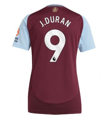 Aston Villa Jhon Duran #9 Replika Hjemmebanetrøje Dame 2024-25 Kortærmet